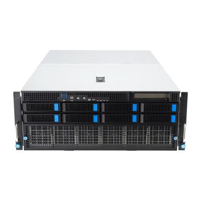 2. Asus Rack Platform (4U) ESC8000A-E12 AMD Epyc 9004 (8x NVMe/SATA HS, 1xM.2, 2x10Gbe, IPMI, 2+2 3000W)