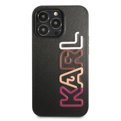 3. Karl Lagerfeld Multipink Brand Case for iPhone 13 Pro / iPhone 13 - Black