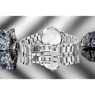 8. Giewont Sapphire Silver Women's Watch GW2360-B1