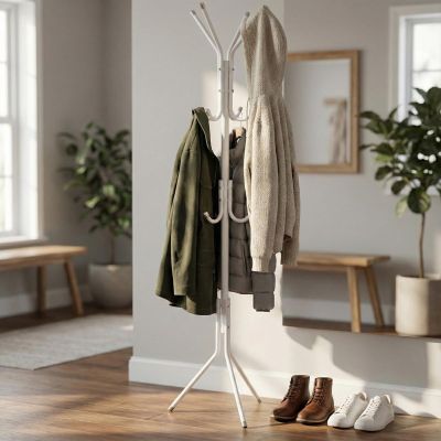 4. CLOTHES AND ACCESSORIES HANGER 3 HEIGHTS 170CM WHITE