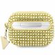 2. Guess Rhinestone Triangle Case for AirPods Pro 2 (2022/2023) - Gold
