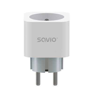 SAVIO SMART WI-FI SOCKET, 16A, TIMER, ENERGY CONSUMPTION MEASUREMENT, AS-01