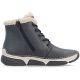 2. Women's leather ankle boots, insulated, black, Rieker 45946-00