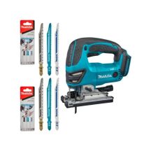 18V Jigsaw without battery + DJV180ZX MAKITA blades