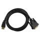 3. Lanberg CA-HDDV-10CC-0018-BK cable (HDMI M - DVI-D (18+1) M; 1.8m; black)