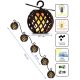 35. SOLAR LAMP FIREBALLS 7CM 5PCS