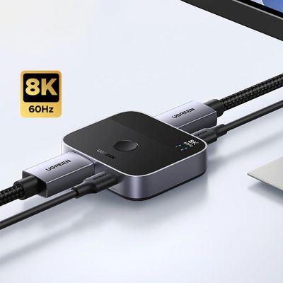 3. Ugreen DisplayPort/USB-C to USB-C Switch - Gray