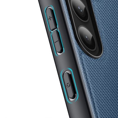 8. Dux Ducis Fino case Samsung Galaxy S23+ cover with silicone frame blue