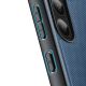 8. Dux Ducis Fino case Samsung Galaxy S23+ cover with silicone frame blue