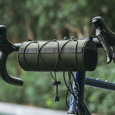 8. Rockbros 30110049001 bicycle handlebar bag 2 l - green