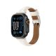 4. AmazingThing Class Band Leather Strap for Apple Watch 45 / 46 / 49 mm - Light Beige