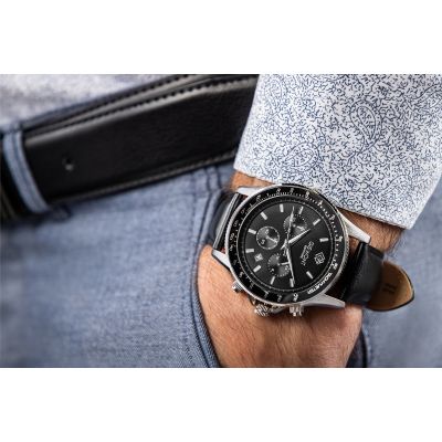 3. Men's Watch Giewont Chronograph Sapphire Black GW3520-A4