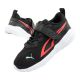 Puma Kids' All-Day Sports Sneakers with Hook-and-Loop Fastener, Black and Comfortable