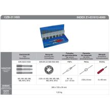FANAR TAPS + DIES SET 31 pcs M3-M12 CZB-31 HSS