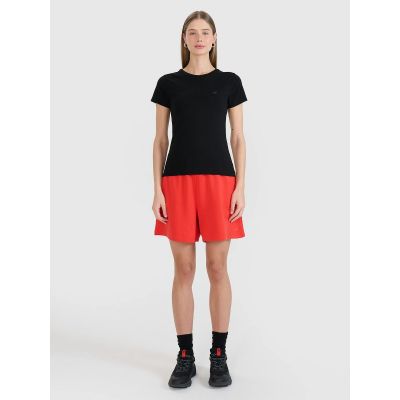 3. Slim plain women's T-shirt 4F 4FWMM00TTSHF2673-20S