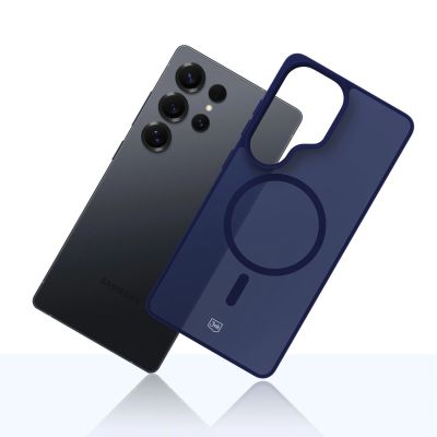 3. 3mk Smoke MagCase for Samsung Galaxy S25 Ultra - Blue-Translucent