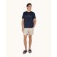 6. Paul&Shark Men's Cotton T-shirt Navy Blue and Gold 99311007-50E - Classic Cut, Logo