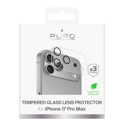 2. Puro Camera Standard Tempered Glass for iPhone 17 Pro Max for Camera Island and Lenses