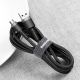 6. Baseus Cafule Cable durable nylon cable USB / micro USB 2A 3M black-gray (CAMKLF-HG1)