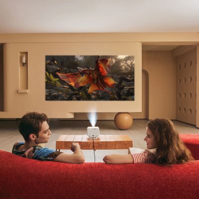 20. Yaber L2 Plus LCD FullHD 1080p Multimedia Projector with JBL Speakers - Beige