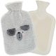 2. RUBBER HOT WATER BOTTLE 1.75L IN ANIMAL COVER - GRAY