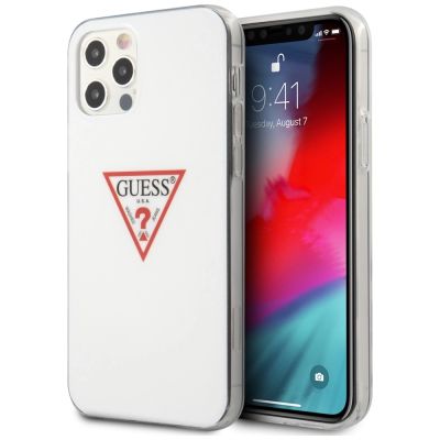 Guess GUHCP12MPCUCTLWH iPhone 12/12 Pro 6.1" white/white hardcase Triangle Collection