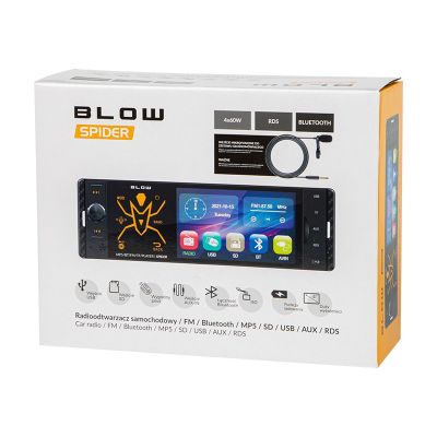 2. Radio BLOW SPIDER 4" RDS RGB MP5/USB/micro SD/BLUETOOTH