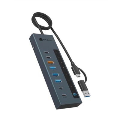 2. ICY BOX IB-HUB1743-CPD USB 3.2 Gen 2 (3.1 Gen 2) Type-A + Type-C 10000 Mbit/s Blue