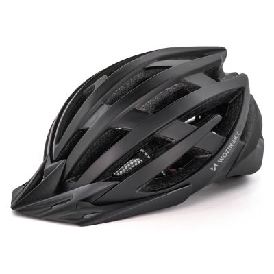 3. Wozinsky MTB Bike Helmet with Removable Visor and Rear USB Light M - Black