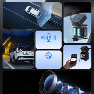 15. Baseus PrimeTrip VD1 Pro 4K Car Dash Cam - Black