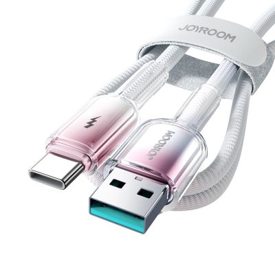 5. Joyroom S-A42 Crystal-Clear Series 3A USB-A - USB-C cable 1.2m - white