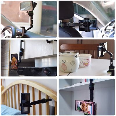 7. Adjustable car rearview mirror holder for smartphone