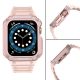 4. Protect Strap Band for Apple Watch 42/44/45mm Armored Case Strap - Pink