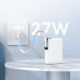 7. Joyroom JR-PBF27 Pro 10000mAh 30W Power Bank with Built-in USB-C Cable and Additional Bidirectional USB-C to Lightning Cable - White
