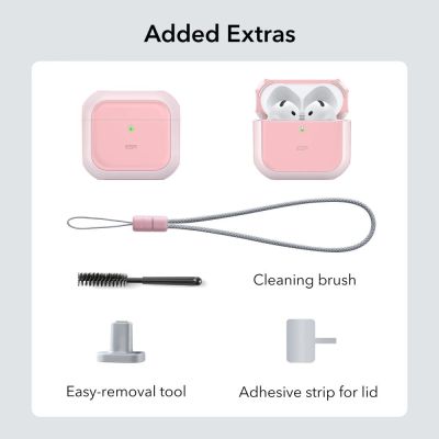 6. ESR Orbit Halolock MagSafe case for AirPods 4 - pink