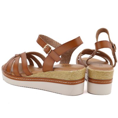 70. Women's beige openwork closed sandals Sabatina
