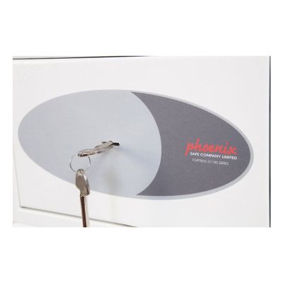 7. Phoenix Safe Co. Fortress II SS1181K Freestanding Safe 8L Steel White