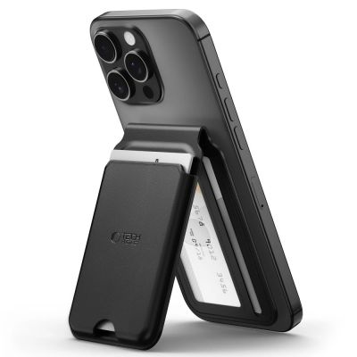 2. Tech-Protect MagWallet Stand MagSafe Universal Case - Black