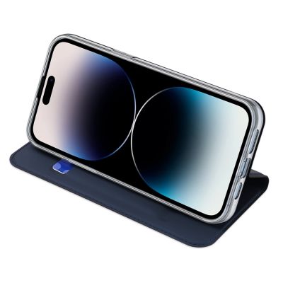 5. Dux Ducis Skin Pro Wallet Case for iPhone 15 Pro Max - Blue
