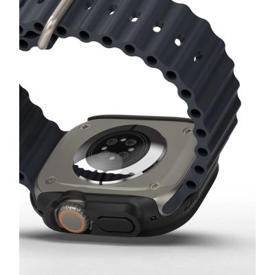 8. Ringke Slim 2-pack Case for Apple Watch Ultra 1/2 (49mm) - Clear and Matte Black
