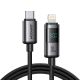 Joyroom S-A16 Pro Prism Series 30W USB-C - Lightning Cable with Display 1.2m - Black