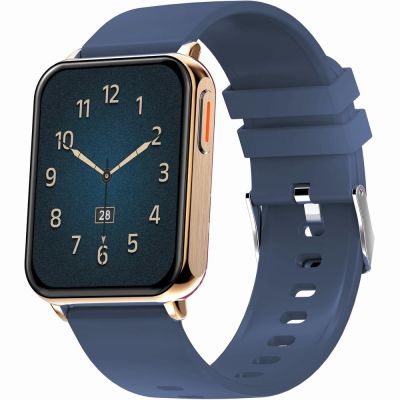 5. Smartwatch Gravity Rose Gold Navy Blue 2 Straps GT17-2