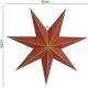 22. DECORATIVE HANGING PAPER STAR FSC 18x60CM RED 7 ARMS MICA
