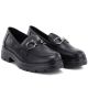 4. Women's leather lords shoes black Jezzi JH03-2