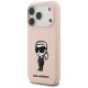 2. Karl Lagerfeld Silicone Karl Sketch & Logo MagSafe Case for iPhone 17 Pro Max - Pink