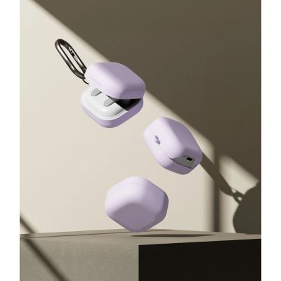 4. Ringke Silicone Case for Samsung Galaxy Buds 4 / 4 Pro - Purple