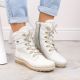 4. Remonte W RKR629 wool-lined waterproof leather ankle boots, white