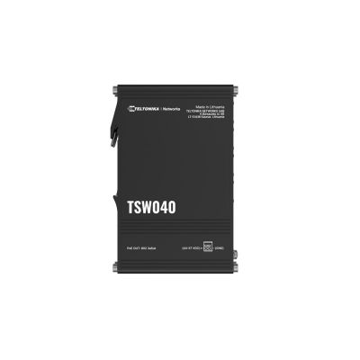 6. Teltonika NETWORKS TSW040 8-Port PoE+ Switch Unmanaged Fast Ethernet (10/100) PoE Support Black