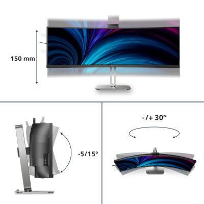62. Philips 5000 series 49B2U5900CH/00 computer monitor 124 cm (48.8") 5120 x 1440 px Dual QHD LCD Black
