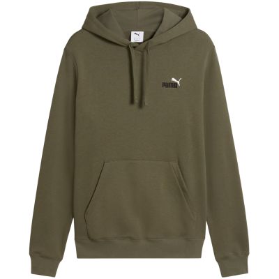 2. Men's Puma ESS 2 Color Small No. 1 Logo Hoodie olive 684719 81